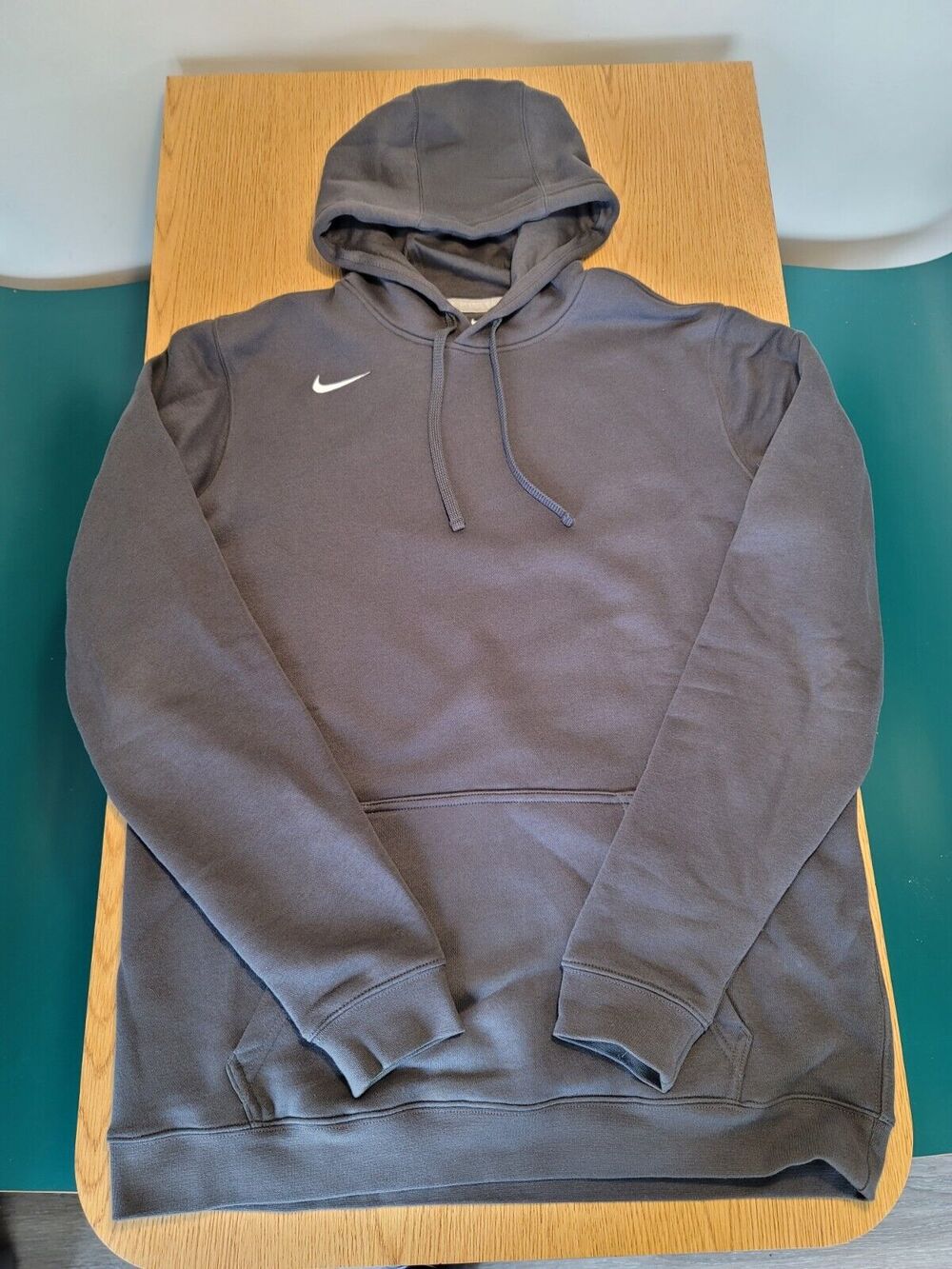 Nike Sportswear Solo Swoosh Midweight Hoodie Gray Sz L Tall